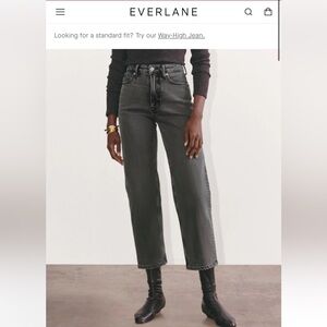 Everlane Women's Washed Black Jeans